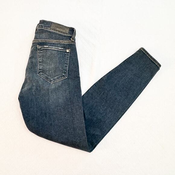 Baldwin Karlie High Rise Cropped Skinny Dark Wash Denim Jeans Size 27 - Picture 10 of 10